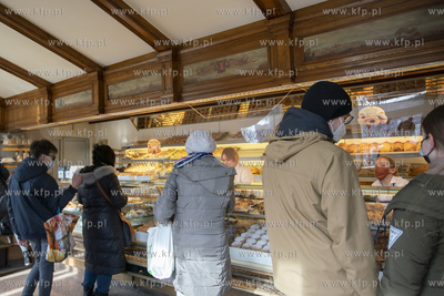 Gdańsk. Tłusty czwartek w Cukierni Pellowski. 24.02.2022...