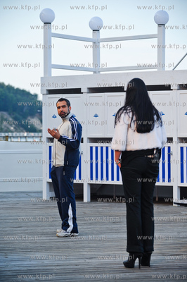 Gdynia. Scena Letnia w Orlowie. Wystep kabaretu Limo....