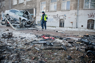 Wypadek na al. Grunwaldzkiej przy skrzyzowaniu z ul....