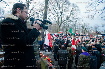 Gdansk. Cmentarz Garnizonowy przy ul. Gielguda. Apel...