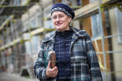 Gdansk. Spotkanie z dziennikarzami, prezentujace postep...