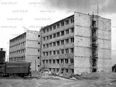 Gdansk Oliwa. ul.Polanki. Budowa pierwszego z trzech...