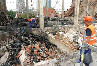 Poczatek remontu kosciola sw. Katarzyny. Pierwszym...