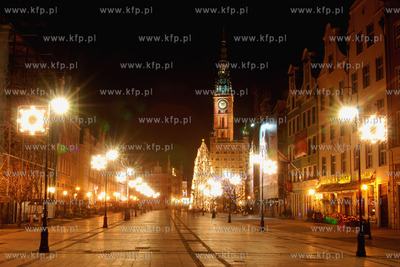 Gdansk noca. Nz Dlugi Targ z Ratuszem Glownego Miasta
07.12.2006
Fot....