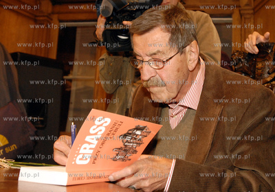 80 urodziny noblisty Guntera Grassa w Gdansku. Pisarz...