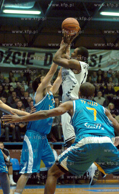 Mecz koszykowki Energa Czarni Slupsk-Cajasol Sewilla/Hiszpania/....