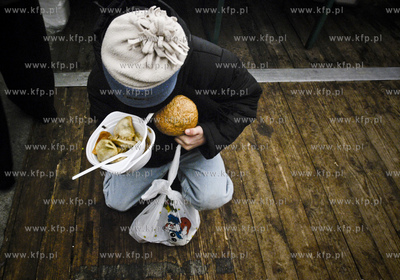 Gdansk Targ Weglowy. Wigilia dla ubogich i potrzebujacych....