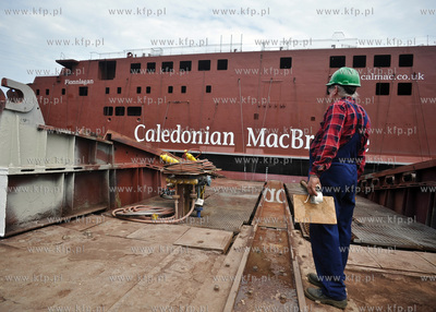 Wodowanie promu B 608/1 Finlaggan dla szkockiego armatora...