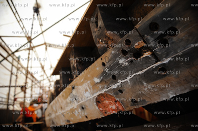 Gdansk. Stocznia Remontowa. Kolejny etap prac przy...