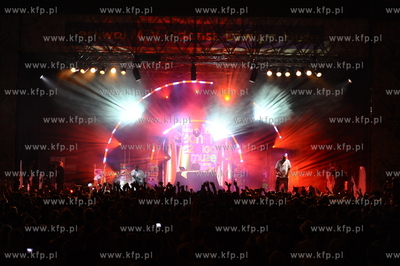 Gdansk. Plac Zebran Ludowych. Festiwal MTV Gdansk Dzwiga...