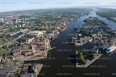 Stocznia Szczecinska z lotu ptaka. 13.05.2009 fot....