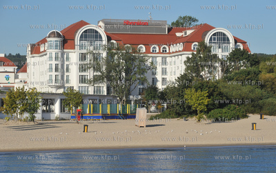 Widok z sopockiego mola na hotel Sheraton. 01.09.2009...