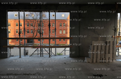 Budowa przez firm Hossa osiedla Garnizon na terenie...