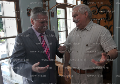 Imieniny Lecha  Walesy w jego domu na ul. Polanki w...