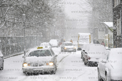 Zima na ulicach Gdanska. Ul. Straganiarska.11.01.2013...