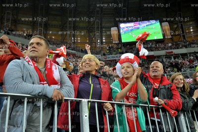 Gdansk. PGE Arena. Mecz towarzyski Polska- Dania. Nz....