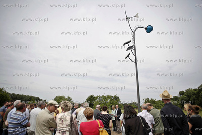 Gdansk. Park Ronalda Reagana. Uroczystosc odsloniecia...