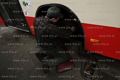Zajezdnia autobusowa ZKM przy ul. Hallera w Gdańsku.
13.03.2015
fot....