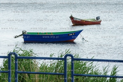 Lato nad Zatoką Pucką. Nz.  Przystań w Swarzewie....