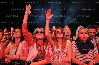 Gdansk. Scena Letnia. Festiwal MTV Gdansk Dzwiga Muze....