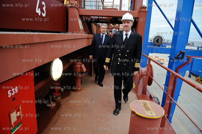 Gdansk. Terminal kontenerowy DCT. Wizyta przedstawicieli...