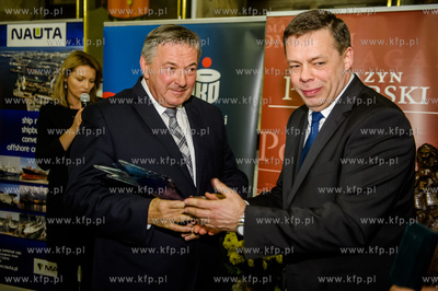 Gdansk. Ratusz Glownomiejski. Uroczystosc wreczenia...