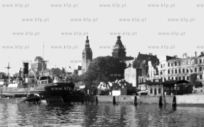 Szczecin tuz po zakonczeniu II wojny swiatowej. 1946...