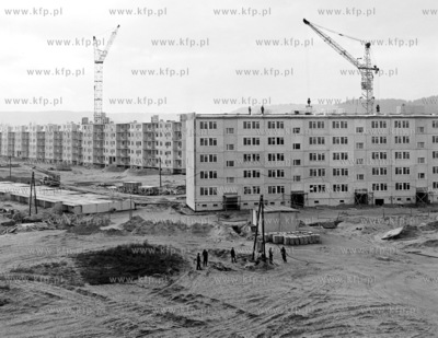 Budowa dzielnicy Gdansk Przymorze. 15.01.1973 styczen73_z.kosycarz_p30...