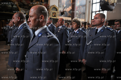 Gdansk. Dwor Artusa. Swieto Policji. Podczas uroczystosci...