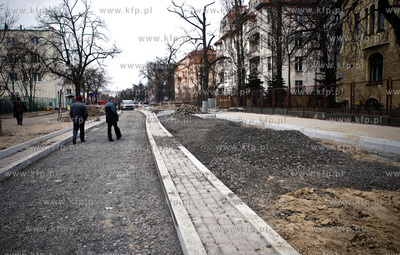 Kujawsko Pomorskie, miasto Torun. Nz. Ulica Mickiewicza....