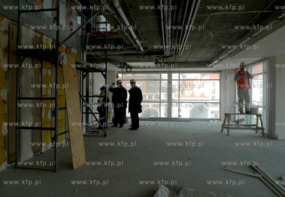 Sopot. Budowa Panstwowej Galerii Sztuki w Domu Zdrojowym....
