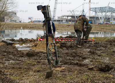 Gdansk. Rebiechowo. Szczatki niemieckiego zolnierza...