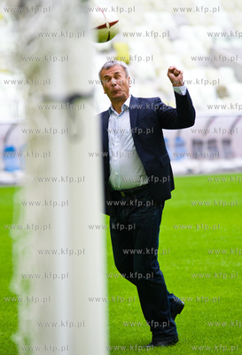 Gdansk. Stadion PGE Arena Gdansk. Wizytacja Sejmowej...