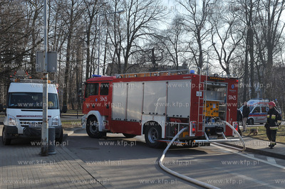 Sopot ulica Grunwaldzka 97a. Pozar mieszkania na poddaszu....
