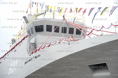 Gdansk  Stocznia Remontowa Shipbuilding Chrzest i wodowanie...