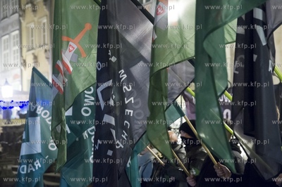 Gdańsk Manifestacja antyimigrancka Dość Płonącej...