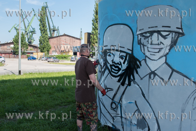 Festiwal Street Art na Młodym Mieście w Gdańsku....