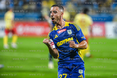 1. Liga. Arka Gdynia 1:1 Znicz Pruszków n/z Joao Oliveira...