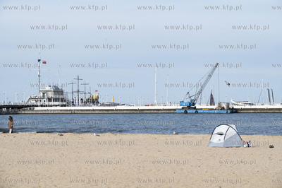 Plaża w Sopocie.19.05.2021 Fot. Anna Bobrowska /...
