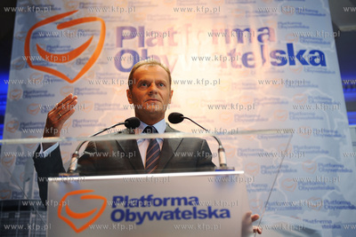 Gdansk. Konwencja wyborcza Platformy Obywatelskiej...