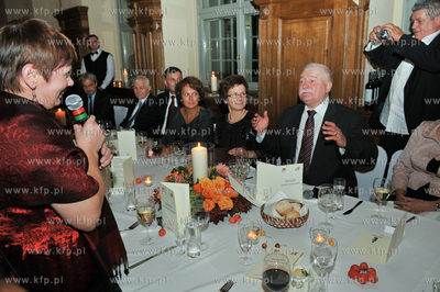 Gdansk. Sala bankietowa w Zielonej Bramie. Bankiet...