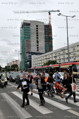 Gdansk. Wrzeszcz. Budowa Centrum Biurowego Neptun przy...