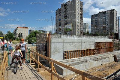 Gdańsk Chełm. Al. Witosa. Budowa nowej linii tramwajowej....