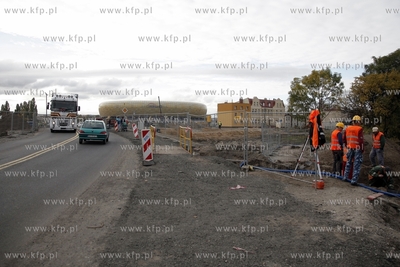 Gdansk. Zmiana w organizacji ruchu na budowie wezła...