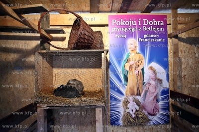 Zywa szopka bozonarodzeniowa w kosciele sw. Trojcy...