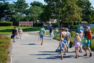 Wakacje w Gdańsku. Plaża na Stogach. 03.08.2024 fot....