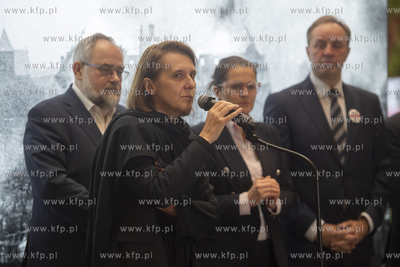 ECS. Konferencja Hanny Wróblewskiej, Minister Kultury...