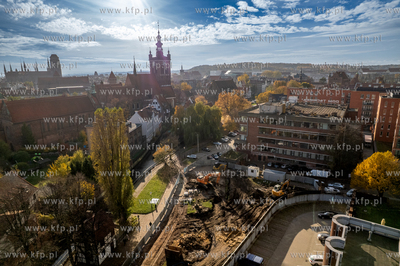 Przy ul. Wodopój w Gdańsku trwają prace przygotowawcze...
