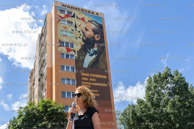 Gdańsk, ul. Warneńska 4. Mural upamiętniający Rafała...