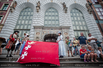 Gdansk. Zlot Zaglowcow Baltic Sail Gdansk 2013. Przemarsz...